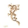 Oriental Dragon Threaded Stud Earring, 14k Rose Gold