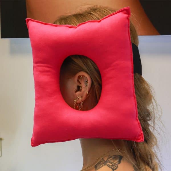 Piercing Pillow with Adjustable Headstrap